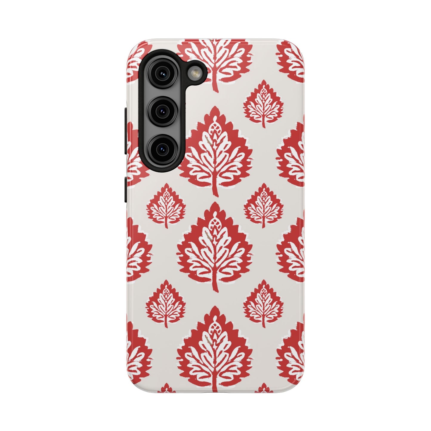 Red Indian Floral Design
