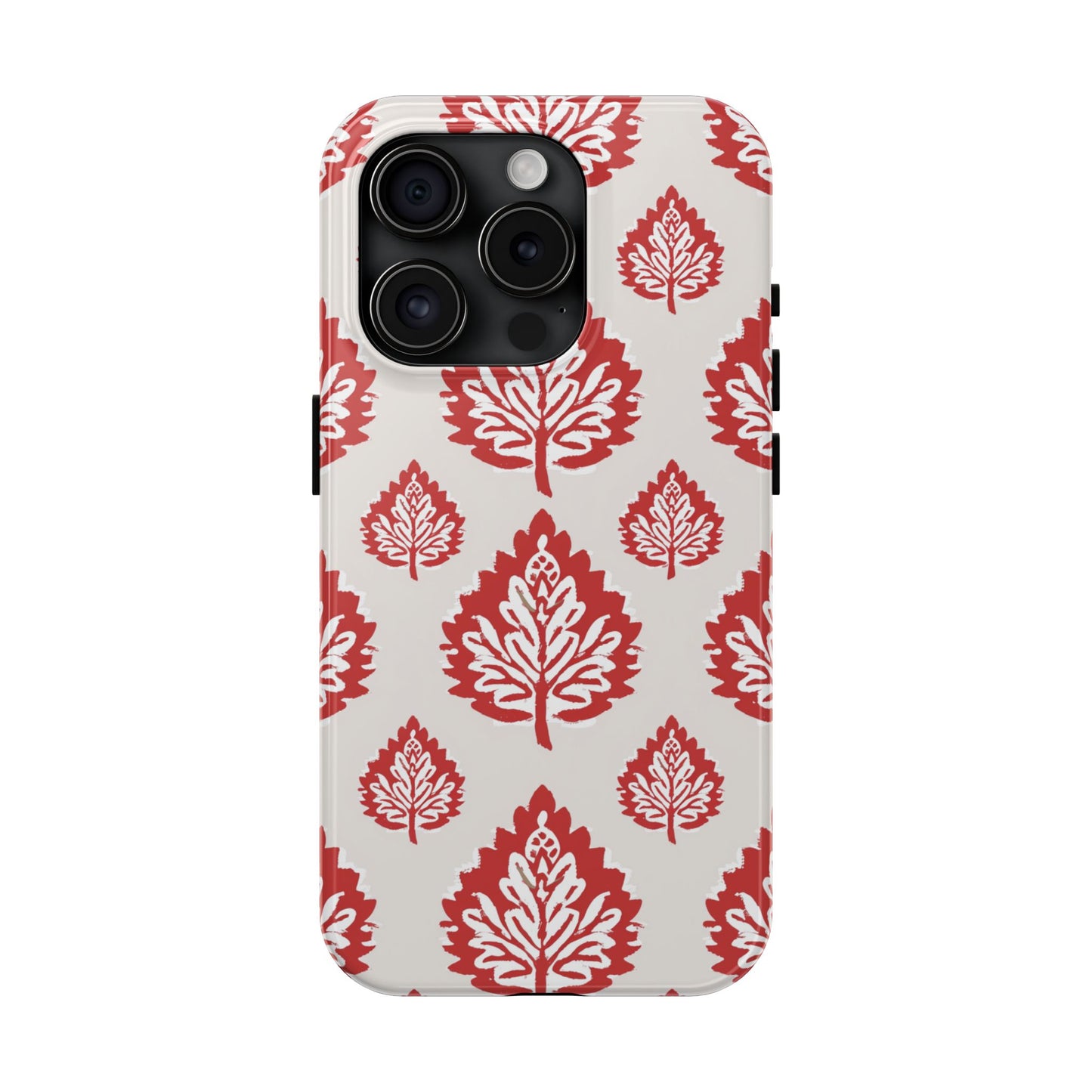 Red Indian Floral Design