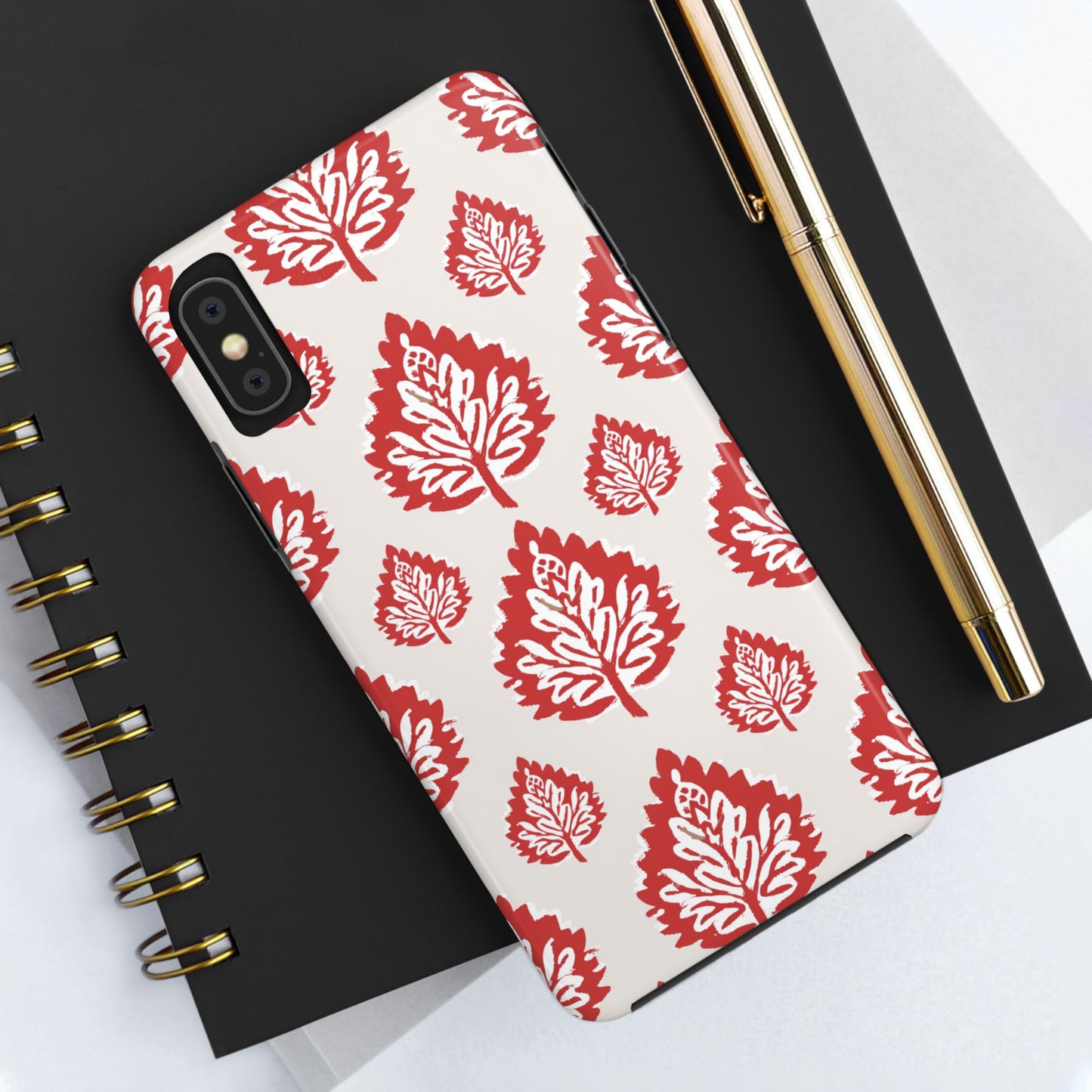 Red Indian Floral Design