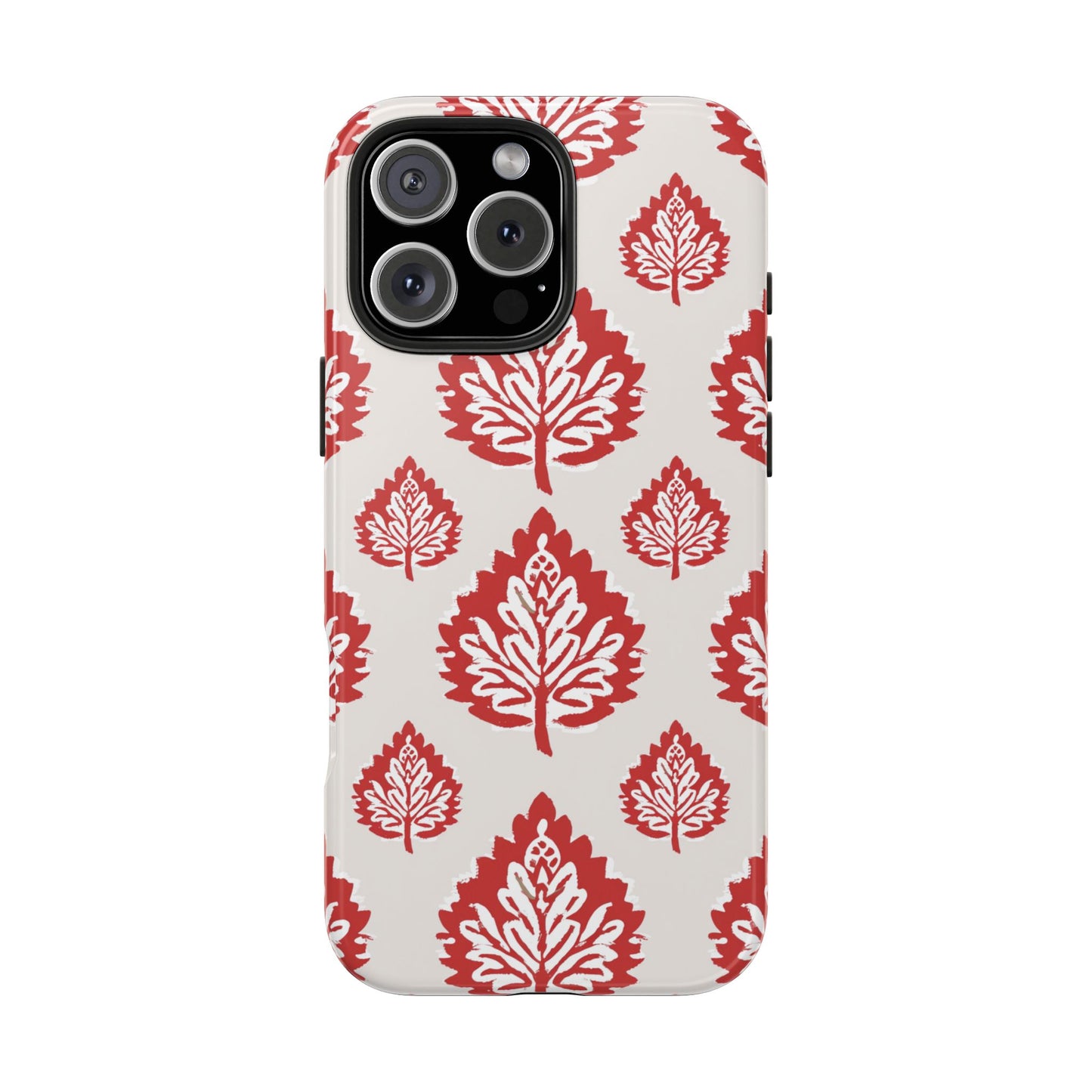 Red Indian Floral Design