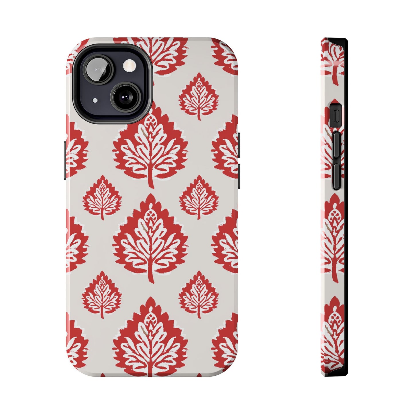 Red Indian Floral Design