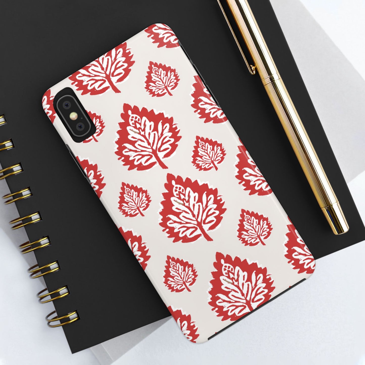 Red Indian Floral Design