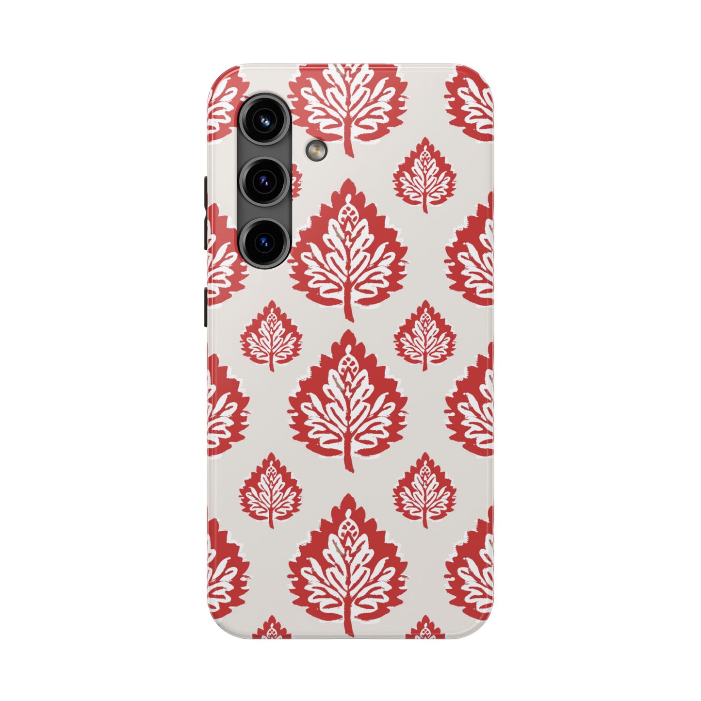 Red Indian Floral Design